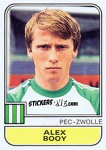 Figurina Alex Booy - Voetbal 1981-1982 - Panini