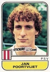 Sticker Jan Poortvliet - Voetbal 1981-1982 - Panini