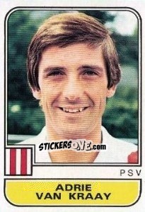 Sticker Adrie van Kraay - Voetbal 1981-1982 - Panini
