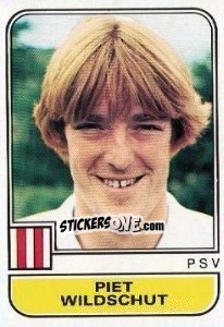 Sticker Piet Wildschut - Voetbal 1981-1982 - Panini