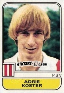 Sticker Adrie Koster - Voetbal 1981-1982 - Panini