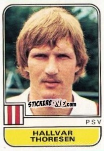 Sticker Hallvar Thoresen - Voetbal 1981-1982 - Panini