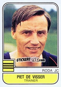 Sticker Piet de Visser - Voetbal 1981-1982 - Panini
