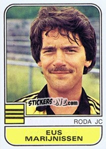 Cromo Eus Marijnissen - Voetbal 1981-1982 - Panini