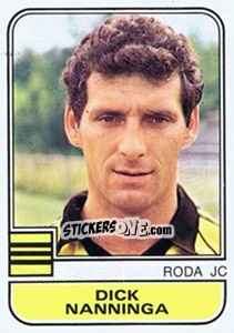 Sticker Dick Nanninga - Voetbal 1981-1982 - Panini