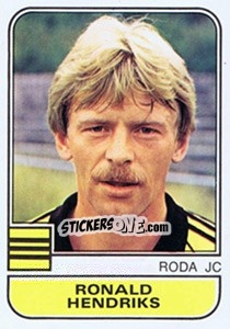 Sticker Ronald Hendriks - Voetbal 1981-1982 - Panini