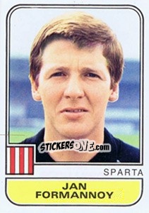 Sticker Jan Formannoy - Voetbal 1981-1982 - Panini