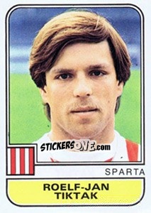 Sticker Roelf-Jan Tiktak - Voetbal 1981-1982 n. 282 - Panini
