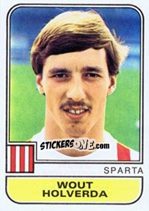 Sticker Wout Holverda - Voetbal 1981-1982 - Panini