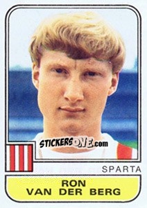 Sticker Ron van der Berg - Voetbal 1981-1982 - Panini