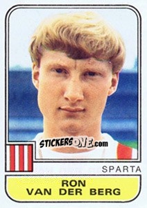 Sticker Ron van der Berg - Voetbal 1981-1982 n. 286 - Panini