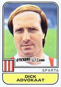 Sticker Dick Advocaat - Voetbal 1981-1982 - Panini