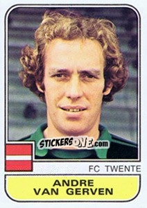 Sticker Andre van Gerven - Voetbal 1981-1982 - Panini