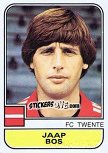 Sticker Jaap Bos - Voetbal 1981-1982 - Panini
