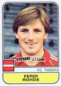 Sticker Ferdinand Rohde - Voetbal 1981-1982 - Panini