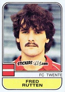 Sticker Fred Rutten - Voetbal 1981-1982 - Panini