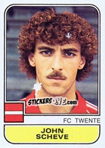 Sticker John Scheve - Voetbal 1981-1982 - Panini