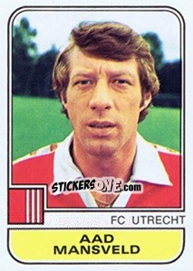 Sticker Aad Mansveld - Voetbal 1981-1982 - Panini