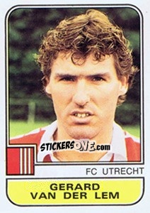 Sticker Gerard van der Lem - Voetbal 1981-1982 n. 316 - Panini