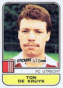 Sticker Ton de Kruyk - Voetbal 1981-1982 - Panini