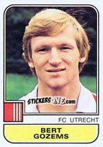 Sticker Bert Gozems - Voetbal 1981-1982 - Panini
