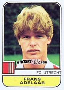 Sticker Frans Adelaar - Voetbal 1981-1982 - Panini