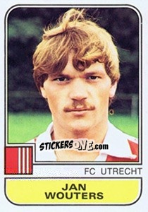 Sticker Jan Wouters - Voetbal 1981-1982 - Panini