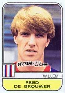Sticker Fred de Brouwer - Voetbal 1981-1982 n. 345 - Panini