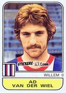 Sticker Ad van der Wiel - Voetbal 1981-1982 - Panini
