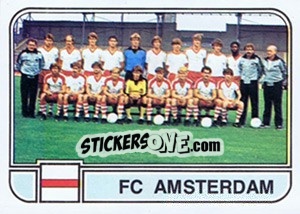 Figurina Team FC Amsterdam - Voetbal 1981-1982 - Panini