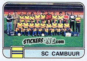 Cromo Team SC Cambuur - Voetbal 1981-1982 - Panini