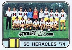 Sticker Team SC Heracles '74 - Voetbal 1981-1982 - Panini