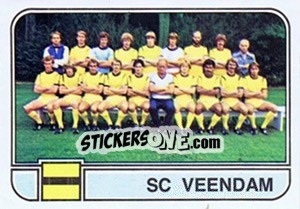 Sticker Team SC Veendam - Voetbal 1981-1982 - Panini