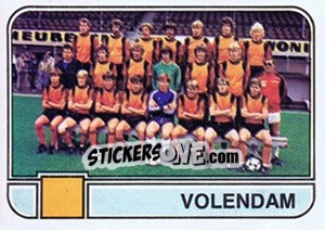 Cromo Team Volendam - Voetbal 1981-1982 - Panini
