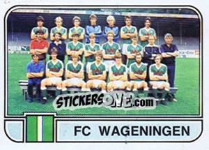 Sticker Team FC Wageningen - Voetbal 1981-1982 - Panini