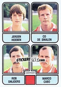 Figurina Jeroen Hoeben / Co de Smalen / Rob Snijders / Marco Cabo - Voetbal 1981-1982 - Panini