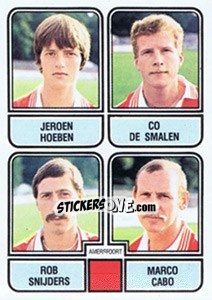 Sticker Jeroen Hoeben / Co de Smalen / Rob Snijders / Marco Cabo - Voetbal 1981-1982 n. 367 - Panini