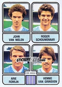 Figurina John van Nielen / Roger Schouwenaar / Arie Romijn / Hennie van Grinsven - Voetbal 1981-1982 - Panini