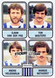 Sticker Sjaak van der Pas / Ton Wouters / Andre Heydenrijk / Marius Methorst - Voetbal 1981-1982 n. 385 - Panini