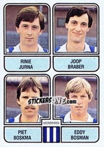 Cromo Rinie Jurna / Joop Braber / Piet Boskma / Eddy Bosman - Voetbal 1981-1982 - Panini