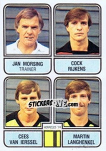 Figurina Jan Morsing / Cock Rijkens / Cees van Ierssel / Martin Langhenkel - Voetbal 1981-1982 - Panini