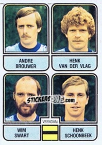 Cromo Andre Brouwer / Henk van der Vlag / Wim Swart / Henk Schoonbeek