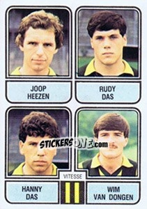 Sticker Joop Heezen / Rudy Das / Hanny Das / Wim van Dongen - Voetbal 1981-1982 - Panini