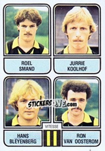 Sticker Roel Smand / Jurrie Koolhof / Hans Bleyenberg / Ron van Oosterom - Voetbal 1981-1982 - Panini
