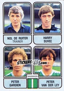 Sticker Nol de Ruiter / Harry Suvee / Peter Gardien / Peter van der Ley - Voetbal 1981-1982 n. 425 - Panini