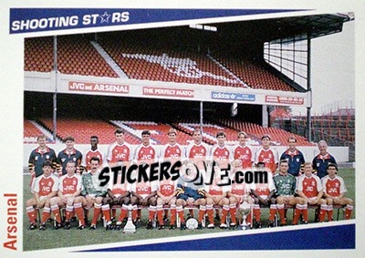 Cromo Arsenal - Shooting Stars 1991-1992 - Merlin