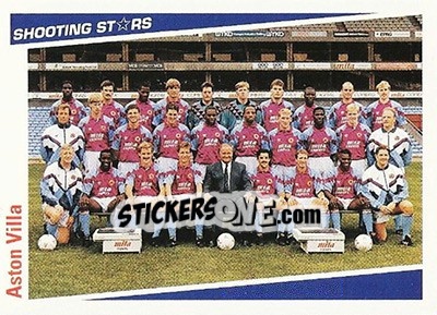 Sticker Aston Villa - Shooting Stars 1991-1992 n. 2 - Merlin