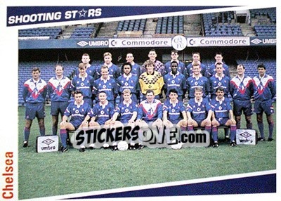 Sticker Chelsea - Shooting Stars 1991-1992 - Merlin