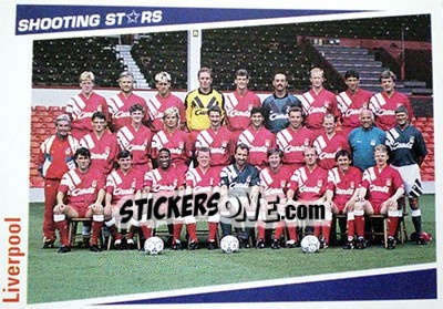 Cromo Liverpool - Shooting Stars 1991-1992 - Merlin
