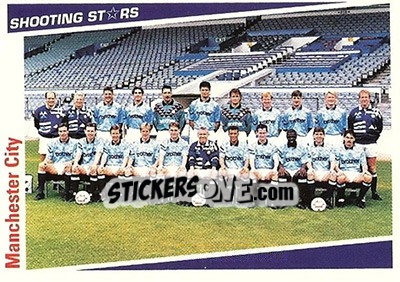 Sticker Manchester City - Shooting Stars 1991-1992 n. 7 - Merlin